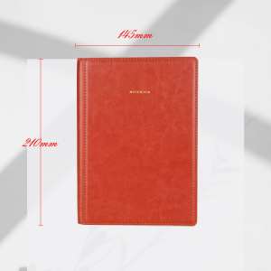 Agenda A5 Personalizzata in Pelle con Copertina Rigida e Rilegatura a Spirale, 100 Fogli, 7 Giorni, Campione 1pz/Sacchetto OPP, Diario Promozionale - Product Image 4