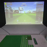 Tapis de frappe personnalisé pour simulateur de golf, gazon synthétique pour practice de swing, entraînement de golf, 1500x1500mm, 30mm d'épaisseur