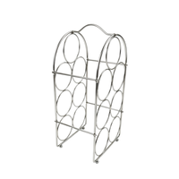 Porte-bouteilles en fil d'acier inoxydable pour comptoir, organisateur de bouteilles pour armoire de cuisine, table à manger