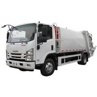 Camion compacteur de déchets ISUZU 4x2 à chargement arrière 8 m³ Diesel Manuel Télécommandé Véhicule de collecte des ordures LHD RHD en option