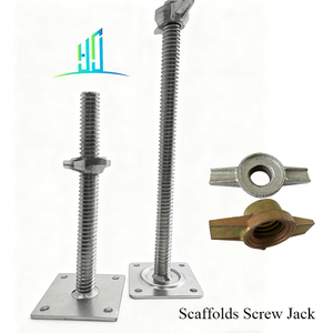 Điều chỉnh mức độ Jack cơ sở thép giàn giáo cho xây dựng thang bộ phận cho kho hội thảo vật liệu xây dựng Jack cơ sở - Product Image 4