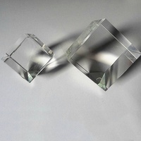 Cube de cristal en verre ZP pour machine de gravure laser 3D, gravure intérieure, cube carré à coins coupés