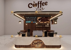 Mostrador de Café Savy Cafe, Diseño Personalizado de Quiosco para Cafetería, Moderno Stand de Café para Centro Comercial - Product Image 2