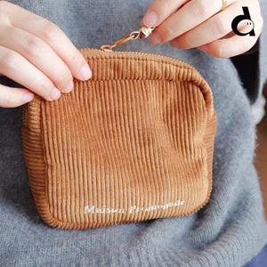 Travel Corduroy Printed Cosmetic <b>Bag</b> Cotton Soft Eco-friendly <b>Makeup</b> <b>Bags</b> Custom Logo Embroidery Toiletry <b>Bag</b> for Women Men - Product Image 5