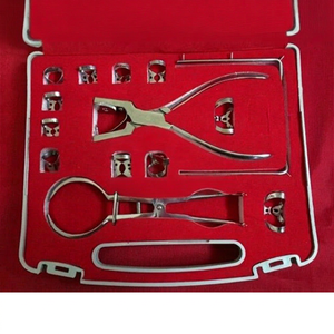 Kit de dique de goma dental de alta calidad para instrumentos quirúrgicos (12 piezas) para un aislamiento efectivo en odontología de acero inoxidable - Product Image 1