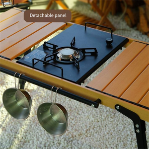 Al Aire Libre ultraligero portátil regulable de aluminio de altura ajustable extensible rollo de huevo estufa parrilla barbacoa plegable <span class=keywords><strong>Igt</strong></span> MESA DE Camping - Product Image 4