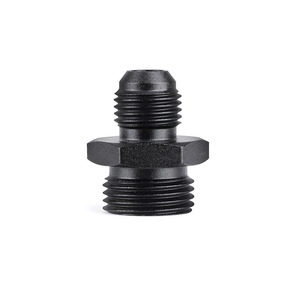 Conector automotriz AN6 a AN8 14NPT, adaptador de sistema hidráulico de aleación de aluminio negro para modificación automotriz - Product Image 1