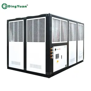 R22/R407C 100HP Low price Compressor Industrial Air Cooled Single-Head Screw Chiller Machine