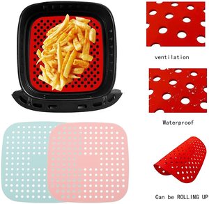 بطانات سيليكون قابلة لإعادة الاستخدام لمقلاة الهواء، مقاومة للزيت وغير لاصقة، ألواح طهي مقاومة للحرارة لأجهزة المطبخ - Product Image 4