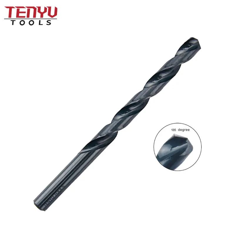 Yuvarlak Shank matkap ucu şartname M2 HSS 6542 matkap uçları boyutları 1/16 " - 1"