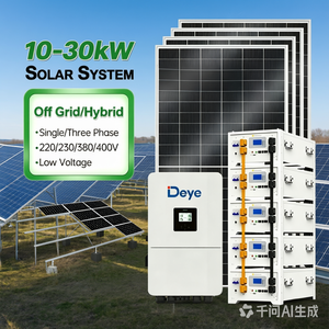 Sistema Solar <span class=keywords><strong>Híbrido</strong></span> Greensun de 10 a 30kW, Sistema de Almacenamiento de Energía Solar <span class=keywords><strong>Híbrido</strong></span> Fuera de la Red para Respaldo de Energía en el Hogar con <span class=keywords><strong>Inversor</strong></span> <span class=keywords><strong>Deye</strong></span> - Product Image 1
