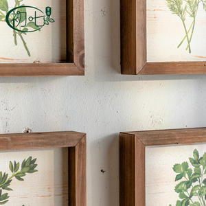 Nordic Style Plant Art <b>Paintings</b> Solid Wood <b>Frame</b> Realistic Wall Decor <b>For</b> Corridor Kitchen Bedroom - Product Image 4