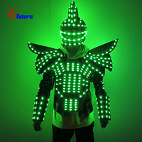Costume futuriste de guerrier lumineux à LED haute luminosité pour spectacle sur scène, boîte de nuit et défilé