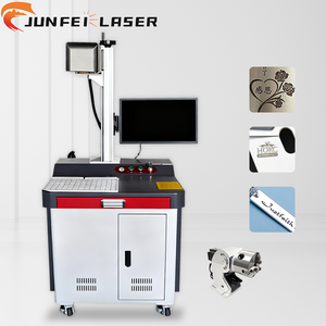 เครื่องเลเซอร์ไฟเบอร์ Mopa ราคาขายส่งจาก JUNFEI สำหรับธุรกิจงานแกะสลักขนาดเล็ก 20 30 50 100 วัตต์ แผ่นอะลูมิเนียมสำหรับโลหะ พีวีซี พีซี - Product Image 1