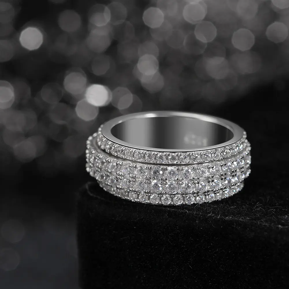 2024 производитель saphire 925 Серебряное кольцо ювелирные изделия