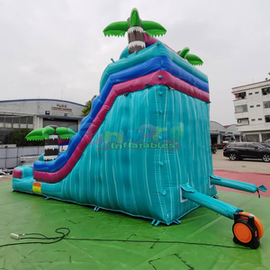 Backyard party jumpers bounce house toboggan aquatique gonflable tropical <b>inflatable</b> water slide for kids - Product Image 2