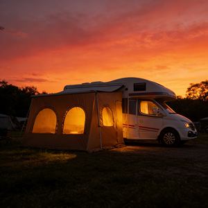 Tente latérale détachable pour <span class=keywords><strong>auvent</strong></span> <span class=keywords><strong>de</strong></span> camping-car, créant une pièce privée fermée pour se changer ou dormir - Product Image 3