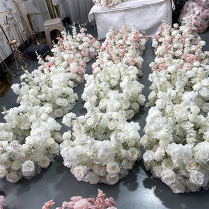 GreenLife - Anillos de Flores Artificiales Rosas y Blancas en Oferta, Centro de Mesa para Decoración de Velas en Mesa de Boda - Product Image 6