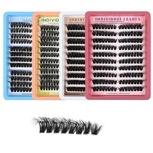 <span class=keywords><strong>Pestañas</strong></span> Postizas <span class=keywords><strong>de</strong></span> Visón Sintético Rizadas Naturales Segmentadas, Set Mixto Tridimensional, Ligeras, Gran Capacidad, Venta al Por Mayor - Product Image 1