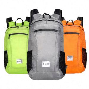 Sac à dos pliable personnalisé avec logo, sac de rangement de voyage, léger, durable, pour le camping et les sports - Product Image 1