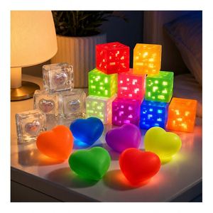 Juguete Sensorial Antiestrés de Corazón Luminoso en la Oscuridad, Cubo de Purpurina, Bola Blanda, Set al por Mayor para Exportación - Product Image 1