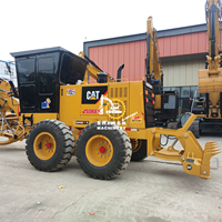 Japanischer Original Gebrauchter CAT140K Grader mit Niedriger Betriebsstundenzahl Baumaschine Radtyp Inklusive Motor Getriebe 128KW Hohes Lastmoment