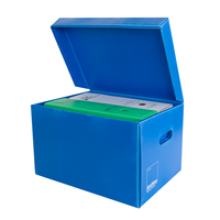 Boîte de rangement d'archives en polypropylène ondulé PP, écologique, imperméable, avec option de découpe