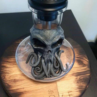 Figurine extraterrestre pieuvre pliée flexible en résine souple Weivista pour décoration de carafe à vin