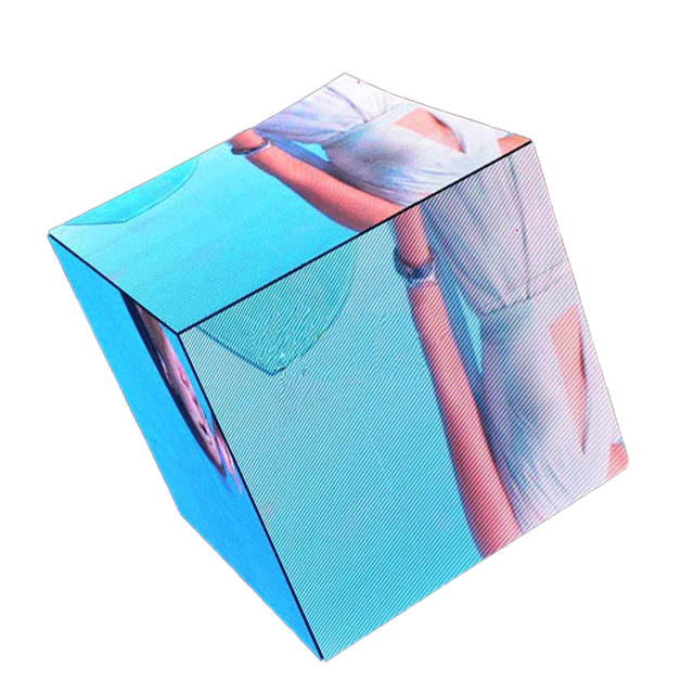Custom Printed Portable 3D Cube LED Light Box Fabric Backlit Display for Trade Show Exhibition Stand Advertising