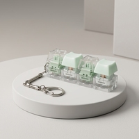 Gantungan Kunci Tombol Keyboard Mekanik 3D Print Kustom, Multi Bentuk, Clicker Ujung Jari, Mainan Ujung Jari Bercahaya