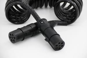 <span class=keywords><strong>Prix</strong></span> usine camion <span class=keywords><strong>remorque</strong></span> 7 broches spirale rallonge feu stop ABS alimentation câble télescopique - Product Image 5