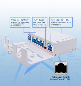 Fabriek Oem/Odm Megabit Waterdichte Behuizing Poe Extender Outdoor 1 In 4 Uit 10/100Mbps Voor Ip Camera <span class=keywords><strong>Cctv</strong></span> Systeem Repeater - Product Image 5