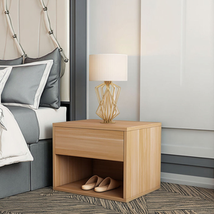 לילה מעץ מלא יוקרה בסגנון מודרני, חסכון קומפקטית וחסכוני עם קיבולת אחסון גדולה - Product Image 6