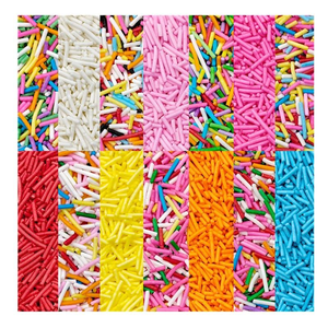 Vermicelles de <span class=keywords><strong>chocolat</strong></span> arc-en-ciel comestibles, décorations pour gâteaux, beignets, cupcakes, outils de décoration de gâteaux d'anniversaire - Product Image 6