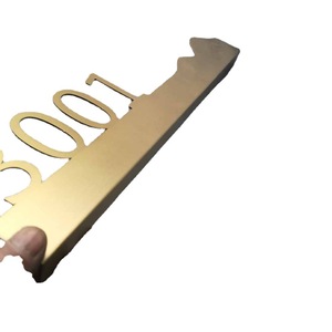Stainless Steel Hotel Room <b>Number</b> Sign 3001 Modern Design Wall Mounting Custom Made <b>Door</b> Plate - Product Image 5