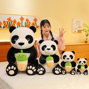 Creative Milk Tea Black and White cat Doll Extra <b>Large</b> Pillow <b>Plush</b> Stuffed Toy PP Cotton Filling Cartoon Gift Wholesale Festiva - Product Image 4