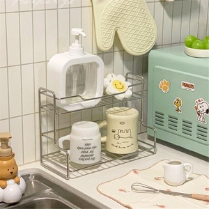 Moderna Bandeja Organizadora de Esquina para Baño, para Uso en Hoteles, Almacenamiento de Toallas, Cosméticos, Artículos de Escritorio, Clasificación de Objetos Diversos, Aleación de Zinc - Product Image 2