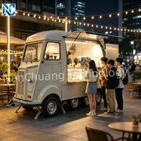 Chariot de vente multifonctionnel en aluminium pour café, lait, thé, crème glacée, hot-dogs, idéal pour les zones touristiques, les campings et les événements de plein air, remorque alimentaire pour barbecue