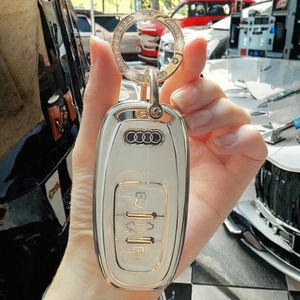 Custodia in Metallo per Chiavi Auto <span class=keywords><strong>Audi</strong></span> A6/A4L/A5/A6L/A7/A8/Q5/Q7/Nuova A3/Q2L con Copertura e Fibbia - Product Image 3