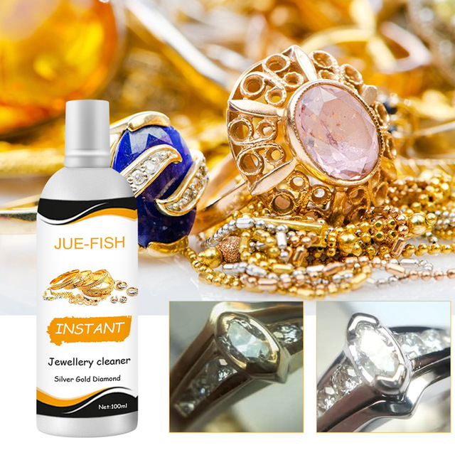 Multi-Purpose Sustainable Household Cleaning Jewelry Cleaner Liquid Concentrate 100ml Gold Silver Tarnish Remover Spray