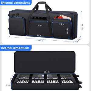 Funda Protectora Impermeable para Teclado Musical Personalizada con Muestra Gratuita, Estuche de Transporte para Teclado Digital, Bolsa para Teclado de 61 Teclas - Product Image 3