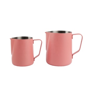 Gobelet mousseur à lait multicolore, pichet mousseur à lait en acier inoxydable 350ml/600ml - Product Image 3