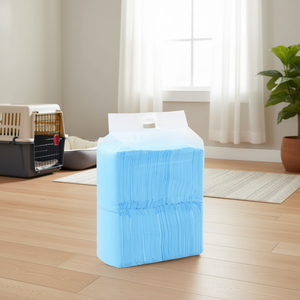 Tappetini Assorbenti per Addestramento Animali Domestici in Tessuto Non Tessuto, Confezione da 100, Blu e Bianco - Product Image 2