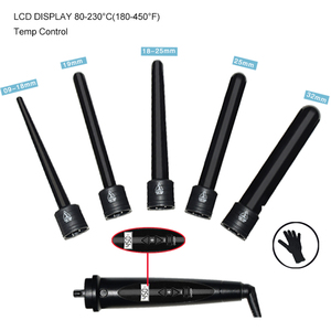 Rizador de Pelo 5 en 1 Intercambiable de Alta Calidad, Calentador PTC de Calentamiento Rápido, Apagado Automático para Uso Diario - Product Image 1