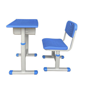 Ensemble pupitre et chaise scolaire National Industry School KD07, hauteur réglable, pour utilisation en classe - Product Image 1