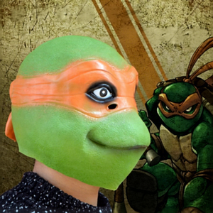 Máscara de las Tortugas <span class=keywords><strong>Ninja</strong></span>, Artículo de Cine Animado, Accesorio para la Cabeza, Actuaciones de Tortugas en Escenario, Cosplay para Convenciones Cómicas - Product Image 1