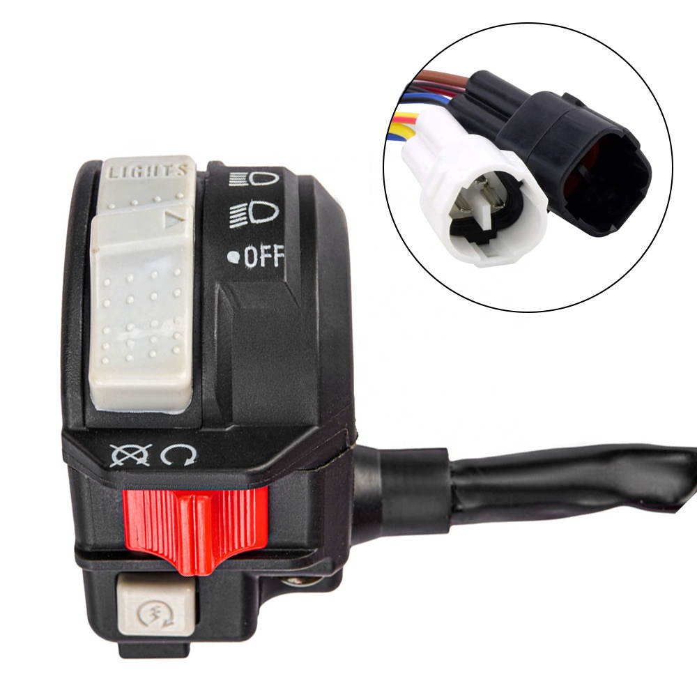 Левый переключатель на руль для Yamaha YFZ 450R 450X YFM 700 700R Raptor 700 700R Kodiak 450 700