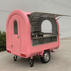 Remorque de restauration OEM la plus populaire pour équipement de barbecue de rue avec véranda - Product Image 4