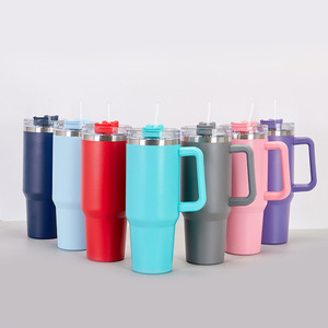 40Oz <b>Insulated</b> Stainless Steel Tumbler With Handle Travel <b>Mug</b> For Outdoor Use - Product Image 2