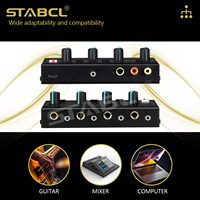 STABCL-Amplificador de auriculares estéreo PRO, monitor de estudio, 4 canales